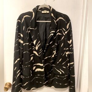 Cato Black and Cream Women's Blazer
